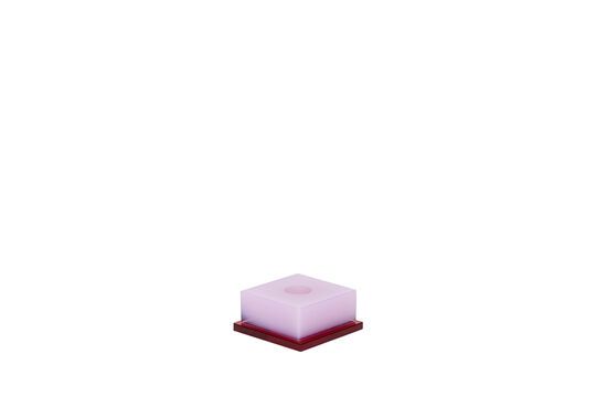 Bougeoir en cristal rouge Dust