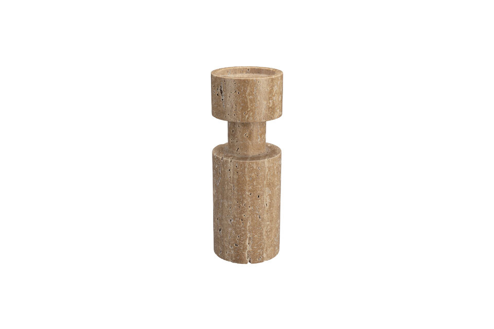 Bougeoir en marbre beige Paros DutchBone