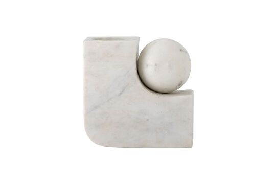 Bougeoir en marbre blanc Abbelin Détouré