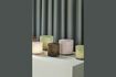 Miniature Bougeoir en verre marron Akin 2