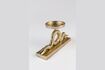 Miniature Bougeoirs en aluminium doré Snakes L 3