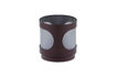 Miniature Bougeoirs Lot de 2 Métal et Verre Marron Tavo 7