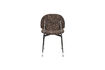 Miniature Brown and silver dining chair Sunrise 5