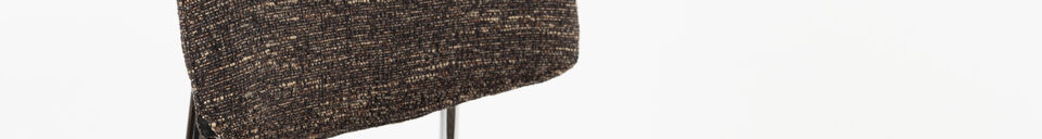 Material Details Brown and silver dining chair Sunrise