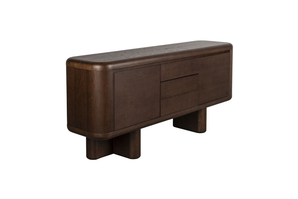 Brown ash veneer sideboard Herman - 5