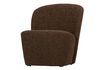 Miniature Brown bouclé fabric armchair Lofty 3