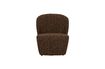 Miniature Brown bouclé fabric armchair Lofty 1