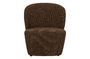 Miniature Brown bouclé fabric armchair Lofty Clipped