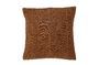 Miniature Brown cotton cushion Kita Clipped
