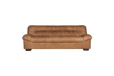 Brown cowhide 3-seater sofa Clair Douglas