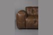 Miniature Brown cowhide 3-seater sofa Hackman 5