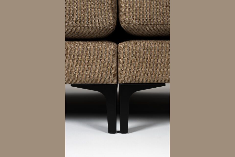The brown color of the fabric adds a touch of warmth to any interior