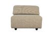 Miniature Brown fabric armchair Wings 1