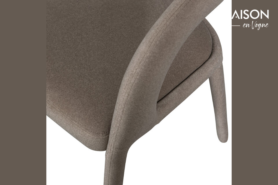 This modern design ensures hours of comfortable after-dinner dining and is a stylish addition to