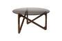 Miniature Brown glass coffee table Naia Clipped