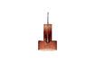 Miniature Brown glass pendant Ripple 1