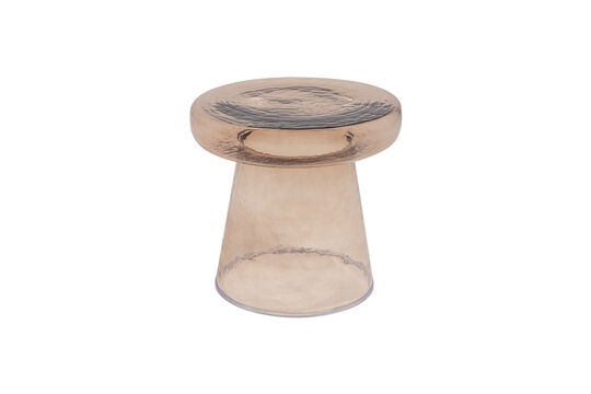 Brown Glass Side Table Loma Clipped