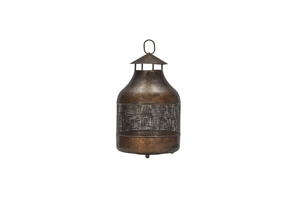 Brown Iron Lantern H27 HDNett House Doctor