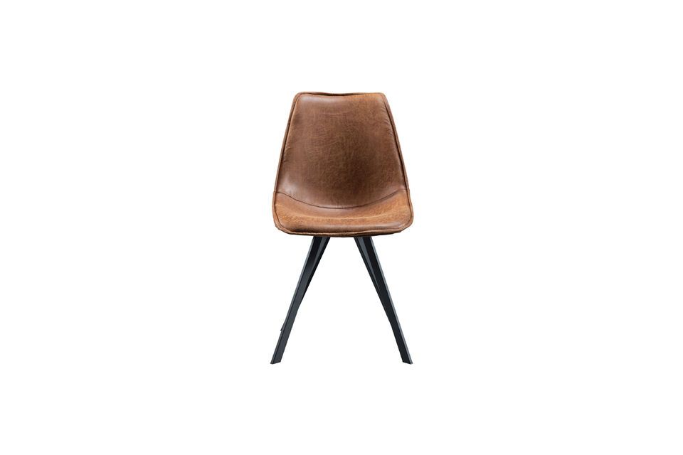 Brown leather armchair Swen Woood