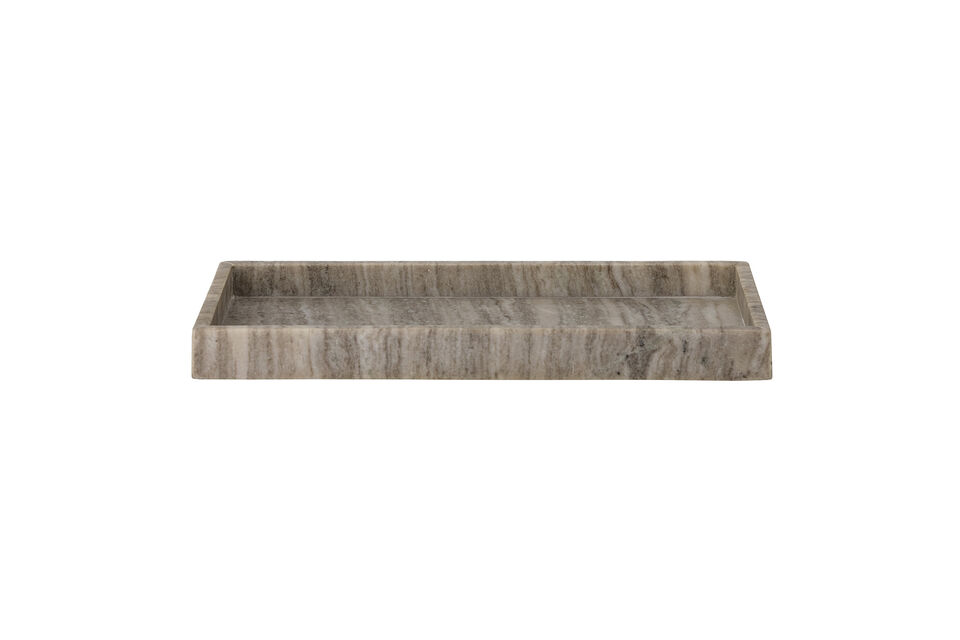 Brown marble tray Majsa - 6