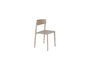 Miniature Brown plastic chair Clive Clipped