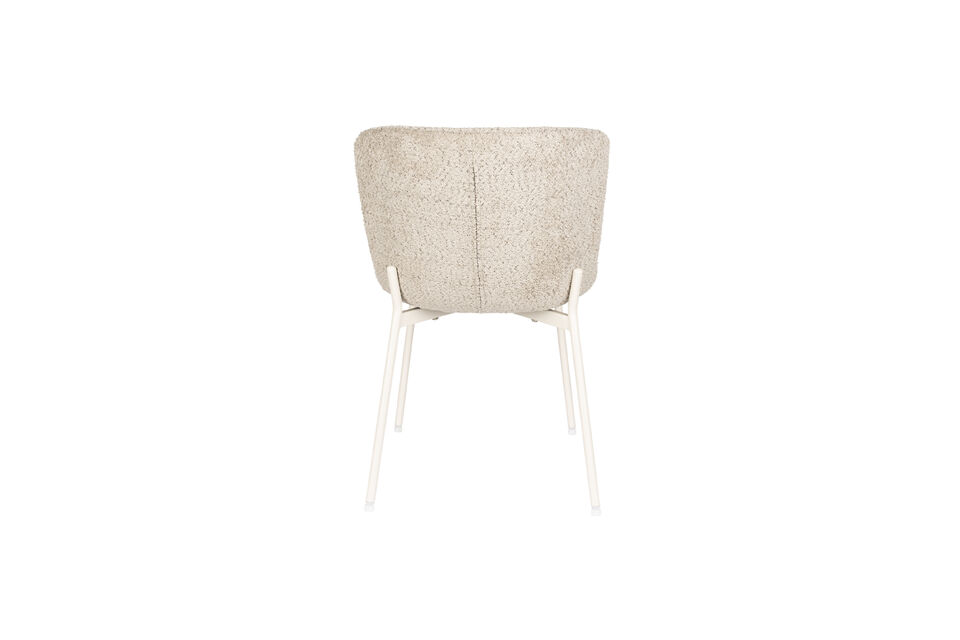 The metal base is finished with a matte powder coating in the same color