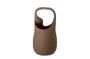 Miniature Brown stoneware vase with handle Nicita Clipped