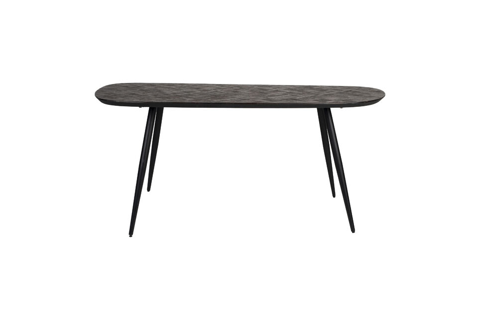 Brown teak dining table Webster White Label