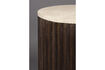 Miniature Brown travertine side table Marlow 6
