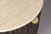 Miniature Brown travertine side table Marlow 7