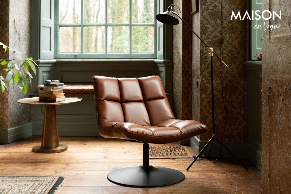 Brown vintage lounge chair Bar DutchBone