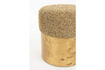 Miniature Brown wood and fabric stool Burlin 4