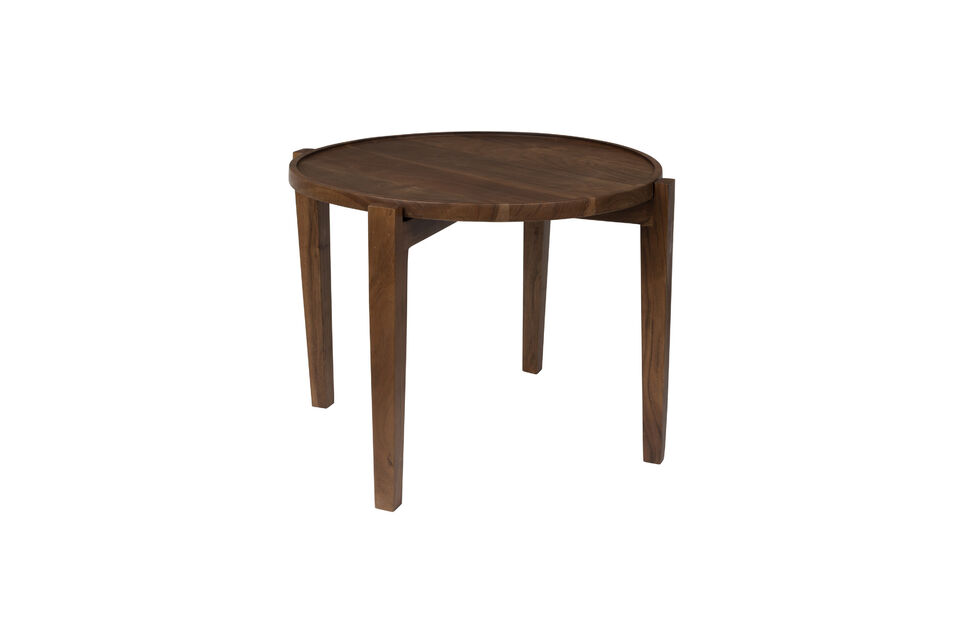 Brown wood coffee table Shane DutchBone