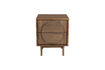 Miniature Brown wood side table Groove 6