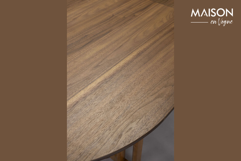 These dining tables feature a round or oval tabletop