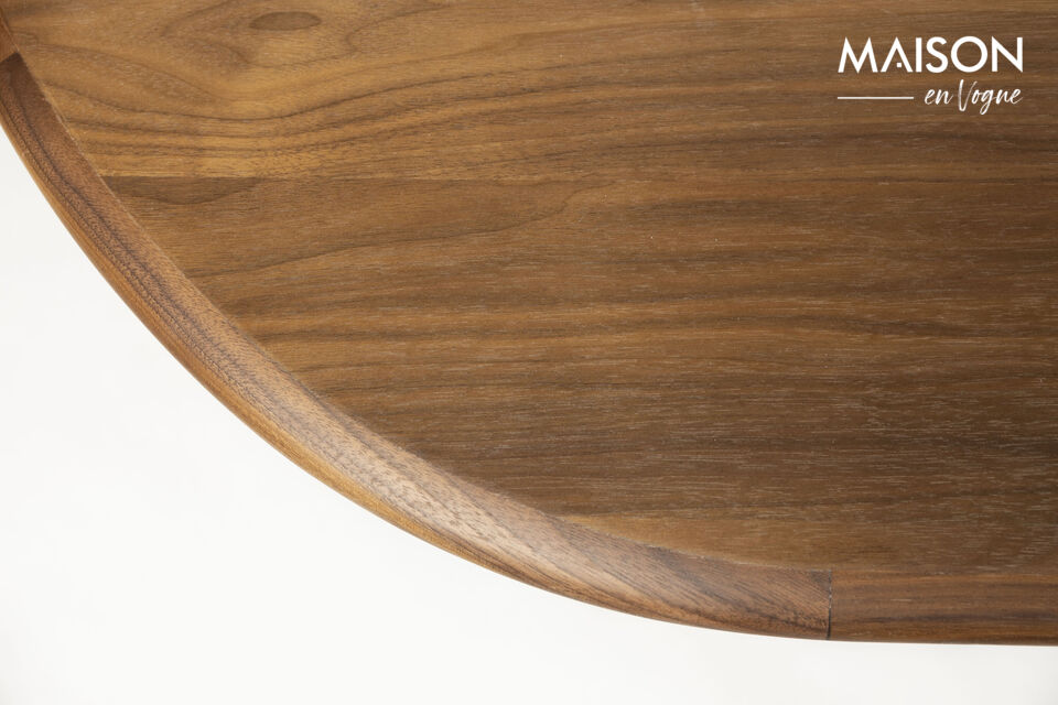 Brown wooden dining table Twist - 21