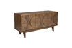 Miniature Brown wooden sideboard Groove 9