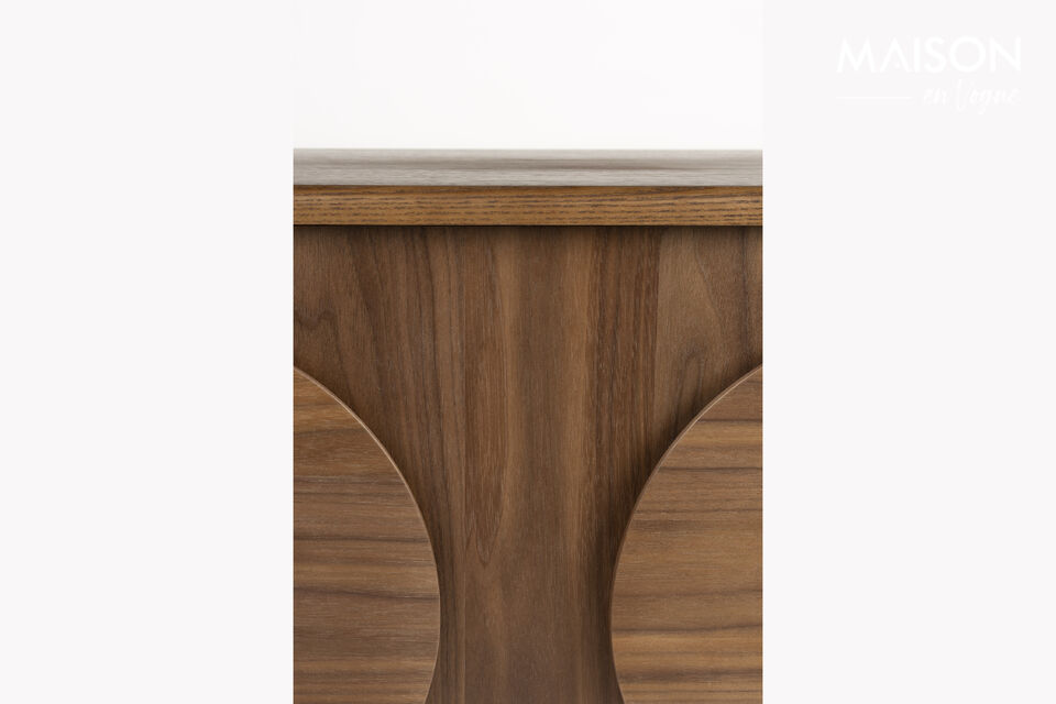 Brown wooden sideboard Groove - 17