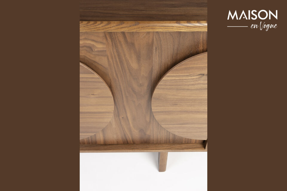 Brown wooden sideboard Groove - 18