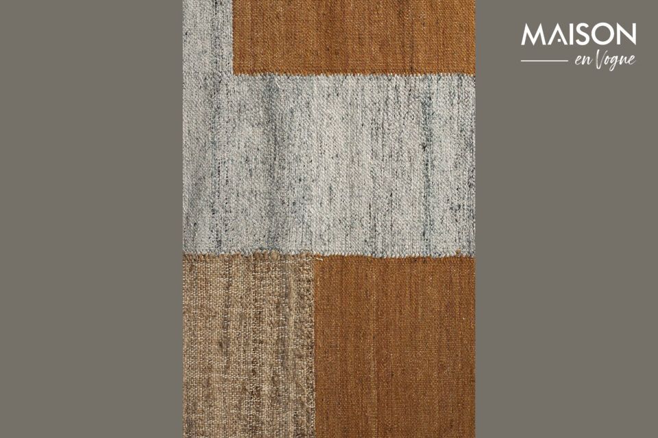 Create a cosy, inviting atmosphere in your home with the Pavilion rug in brown wool