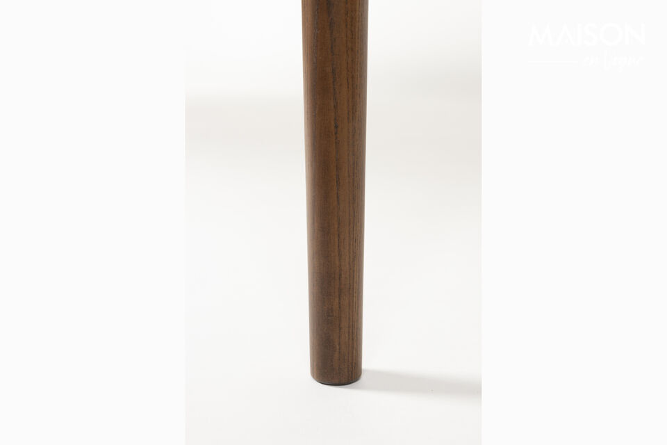Bruine houten eettafel Twist - 22