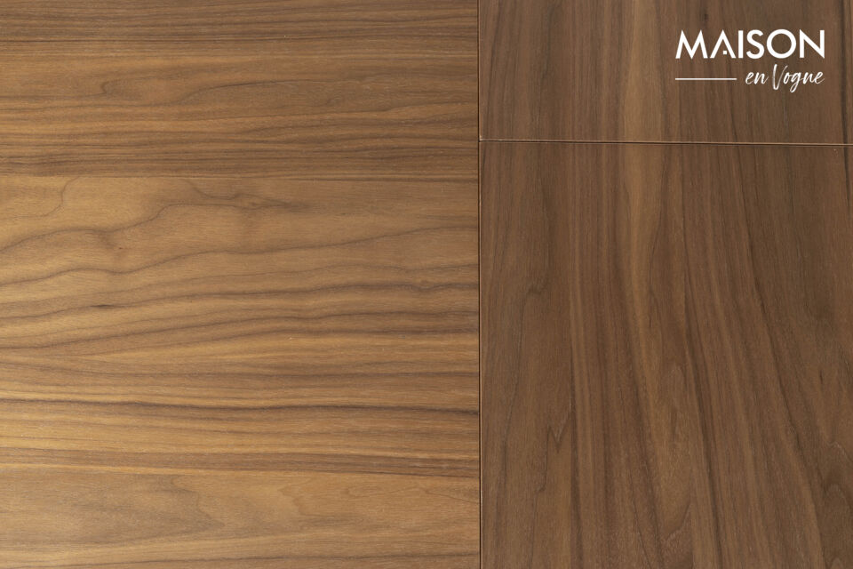 Bruine houten eettafel Twist - 15