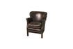 Miniatuur Bruine leren fauteuil CamdenTurner 3