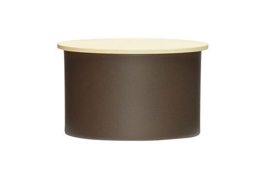 Zie de productbeschrijving bruine metalen doos District Bruine metalen doos District