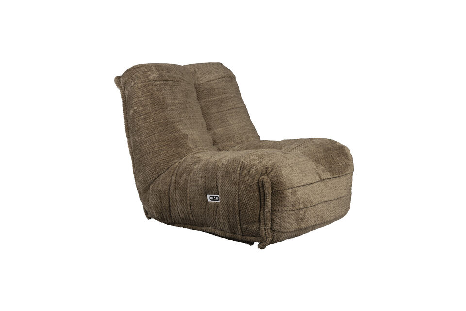 Bruine stoffen fauteuil Hamilton DutchBone