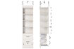 Miniaturansicht Bücherregal H215 cm Kiefer Schneeweiß BOLD 8