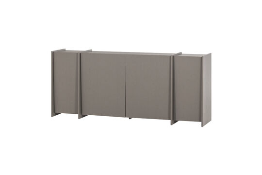 Buffet 200 cm placage frêne Gris chaud BROCK Détouré