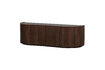 Miniature Buffet 4 portes bois de manguier marron foncé Sense 1