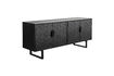 Miniature Buffet bas en bois de sapin noir Linc 2