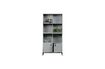 Miniature Buffet bas en bois gris Incl 4